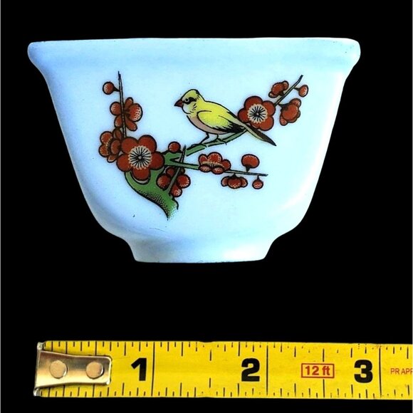 Chinese Small Cup Wine or Sake With Birds Desk Organizer - Picture 3 of 6